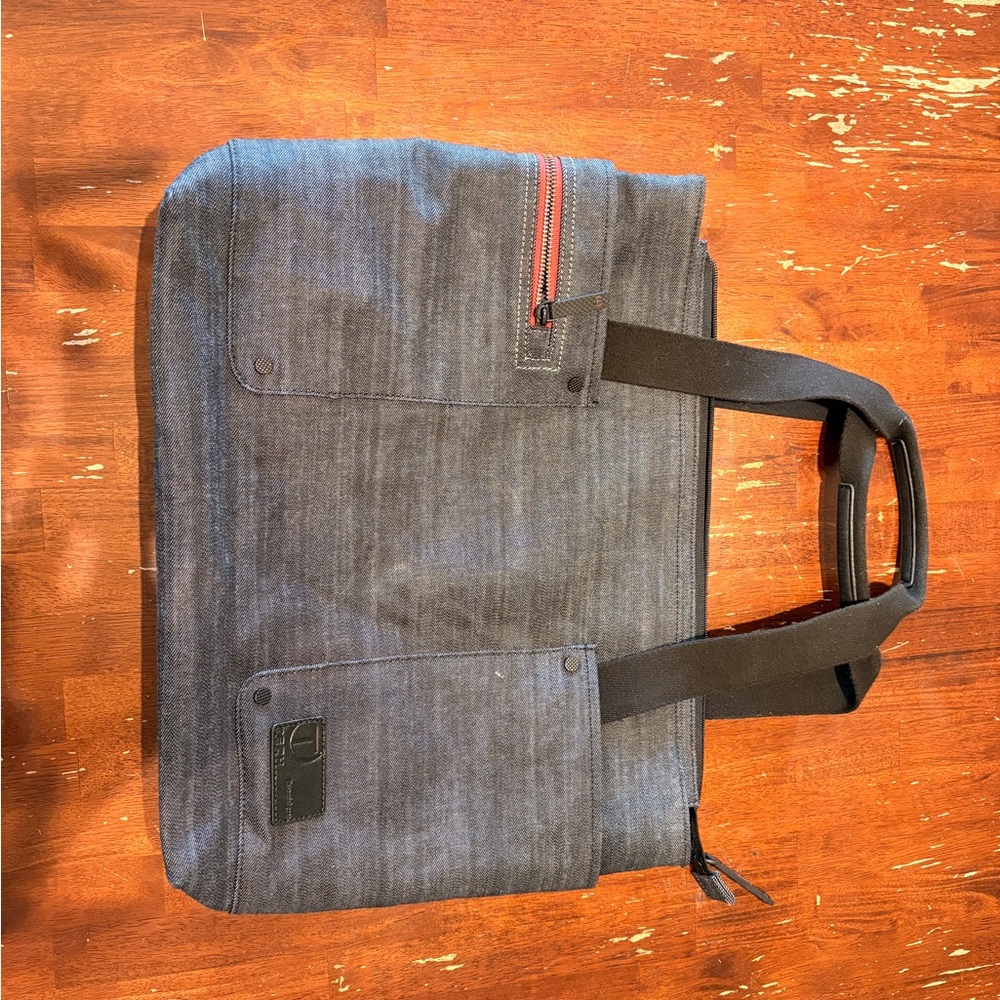 Stylish black-grey laptop or work Tote Bag TUMI